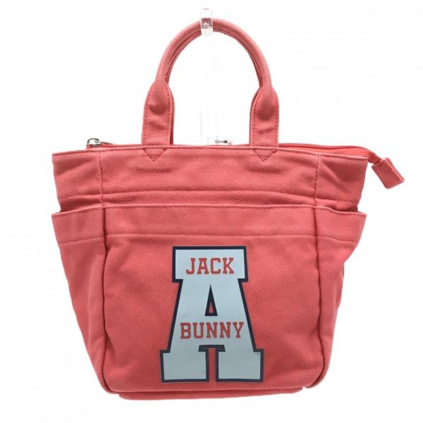 Jack Bunny!!（ジャックバニー） カートバッグ レッド ロゴプリント