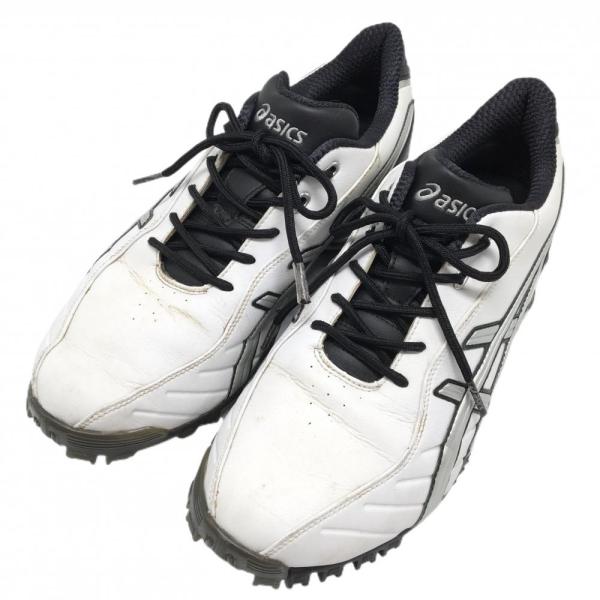 ASICS ゴルフシューズ ASICS（アシックス） ゴルフシューズ 白×黒 TGN103 ゲルエース メンズ