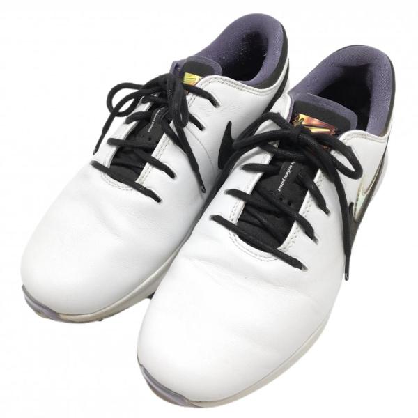 NIKE（ナイキ） 【美品】ナイキ ゴルフシューズ 白×黒×パープル系