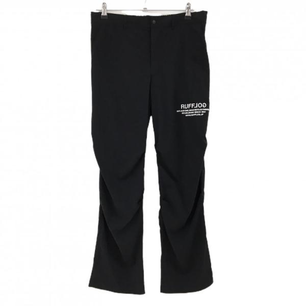RUFFLOG（ラフロッグ） 【新品】ラフロッグ パンツ 黒 ナイロン ロゴ