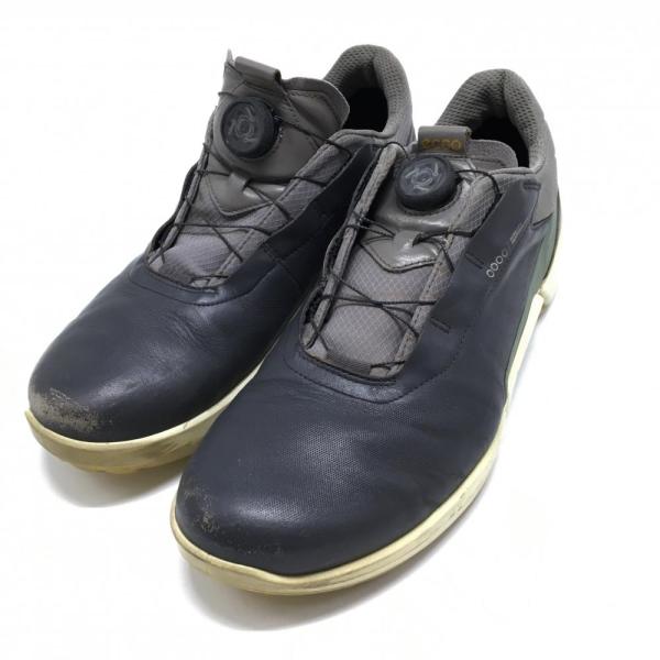 384番美品ECCO BIOM H4ゴルフシューズ38 24.0cmスパイクレス ecco（エコー） ゴルフシューズ 黒 10850460567 Biom H4 Boa Gore-Tex
