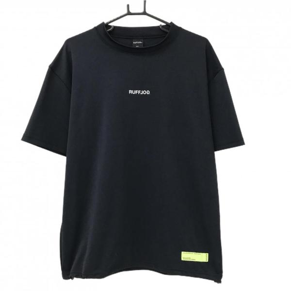 【超美品】ラフロッグ Tシャツ ダークネイビー モックネック 裾ドローコード メンズ L ゴルフウェア 2025年モデル RUFFLOG RUFFLOG（ラフロッグ） 【超美品】ラフロッグ Tシャツ ダークネイビー