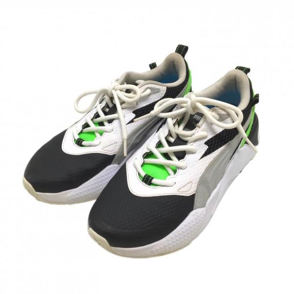 PUMA（プーマ） 【美品】プーマ ゴルフシューズ 白×黒×蛍光グリーン