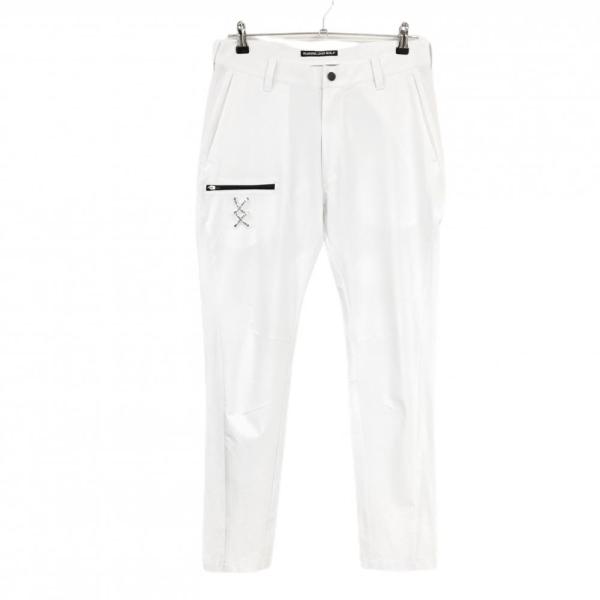 【美品】ラッセルノゴルフ パンツ 白 ルチャ ストレッチ 薄手 メンズ 4(L) ゴルフウェア RUSSELUNO Russeluno（ラッセルノ） 【美品】ラッセルノゴルフ パンツ 白 ルチャ