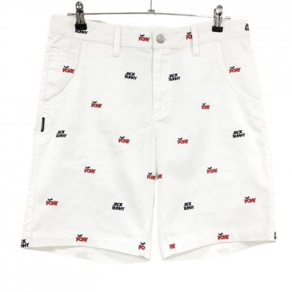 Jack Bunny!!（ジャックバニー） ハーフパンツ 白×ネイビー×レッド