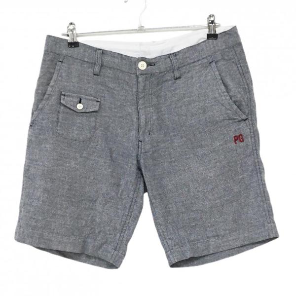【超美品】パーリーゲイツ ハーフパンツ 杢ネイビー ウエスト調節紐 ストレッチ  メンズ 6(XL) ゴルフウェア PEARLY GATES PEARLY GATES（パーリーゲイツ） 【超美品】パーリーゲイツ ハーフ
