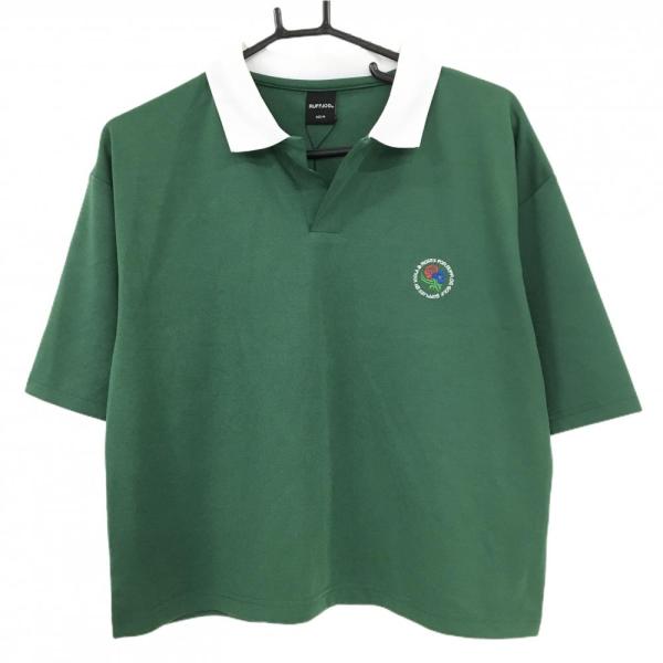 ゆ*ー様 RUFFLOG ラフロッグ　モックネック　グリーン　Mサイズ RUFFLOG（ラフロッグ） 【新品】ラフロッグ 半袖スキッパーシャツ