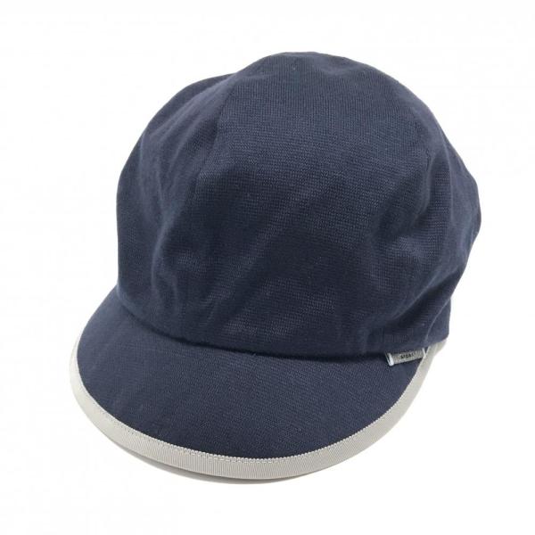 ランバンスポール キャスケット ネイビー 後ろリボン レディース F(55.5-57.5cm) ゴルフウェア LANVIN SPORT
