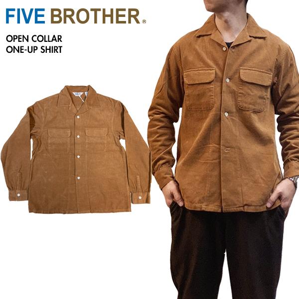 ファイブブラザー 24AW コーデュロイ 開襟シャツ 152430 XL FIVE BROTHER ファイブブラザー 152430 コーデュロイ 開襟シャツ