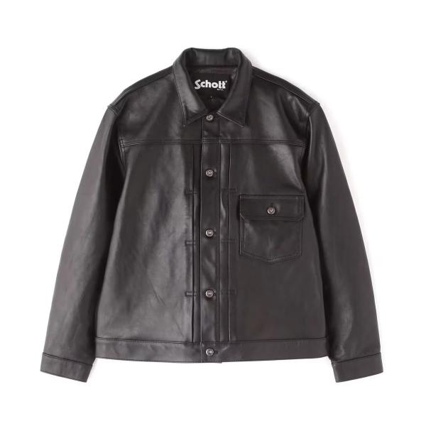 Schott レザートラッカージャケット XL SHEEP LEATHER SCHOTT ショット 782-3150012 SHEEP LEATHER 1st TRACKER JACKET