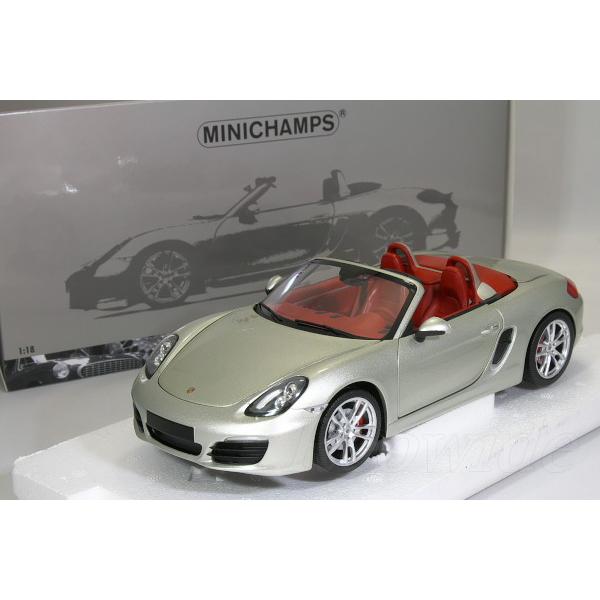 ミニチャンプス 1/18 ポルシェ 981 ボクスター S 2012 グレー 