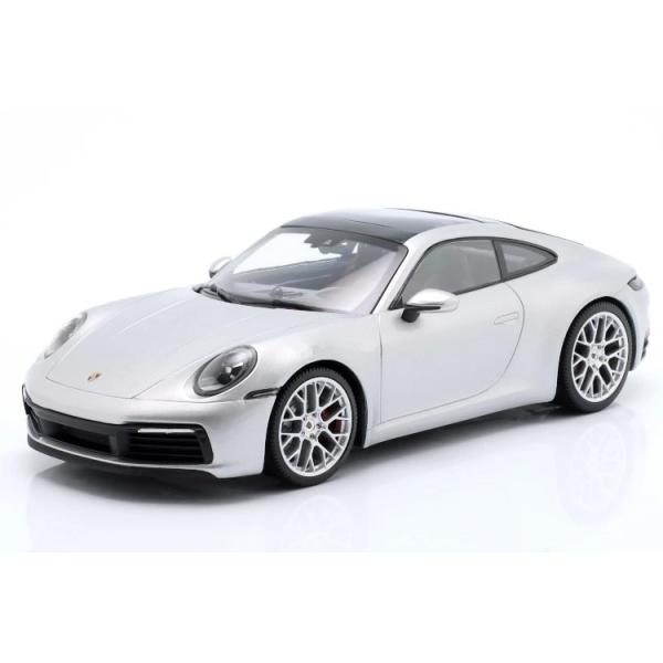 ミニチャンプス 1/18 ポルシェ 911 992 カレラ 4S 2023 シルバー 300台