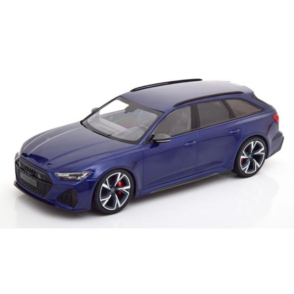 ミニチャンプス 1/18 アウディ RS6 アヴァント C8 2019 ブルー