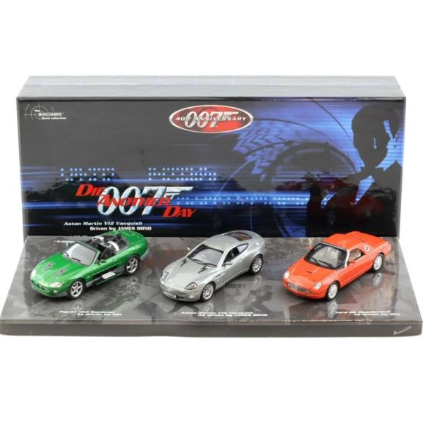 ミニチャンプス 1/43 ジェームズ ボンド 007 ダイ・アナザー・デイ 3台セット アストンマーチン フォード ジャガー