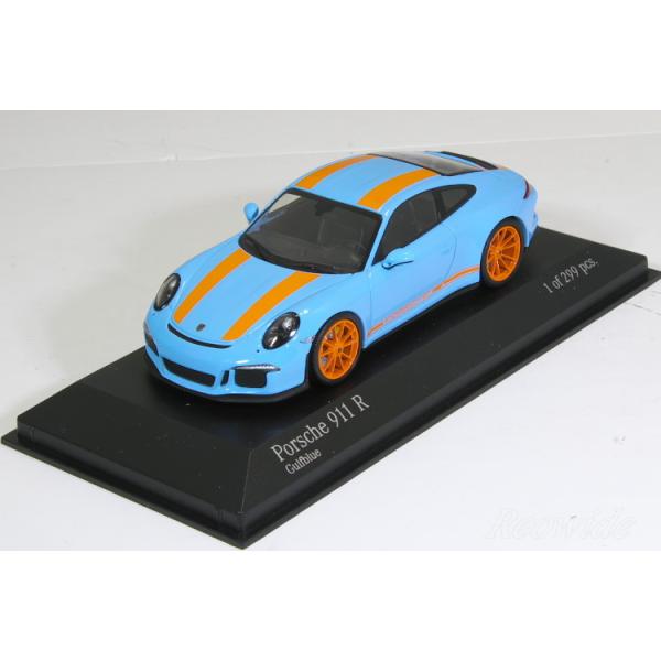 ミニチャンプス 特注 1/43 ポルシェ 911R 991 2016 ガルフブルー