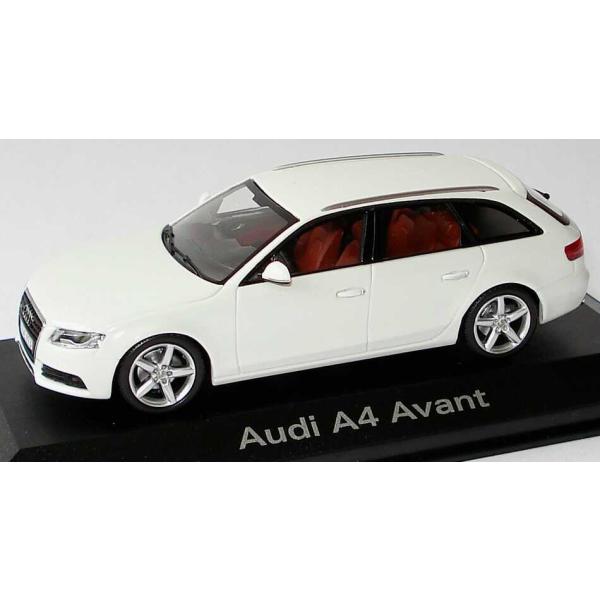 ミニチャンプス 1/43 アウディ A4 Avant B8 2008 ホワイト 前期