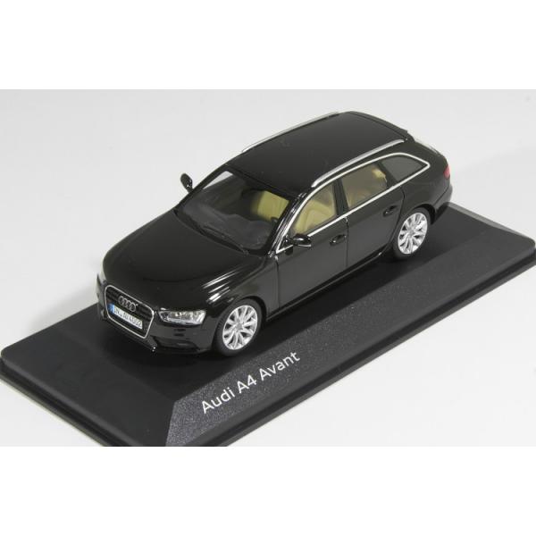 ミニチャンプス 1/43 アウディ A4 B8 アバント 2012 後期 ブラック