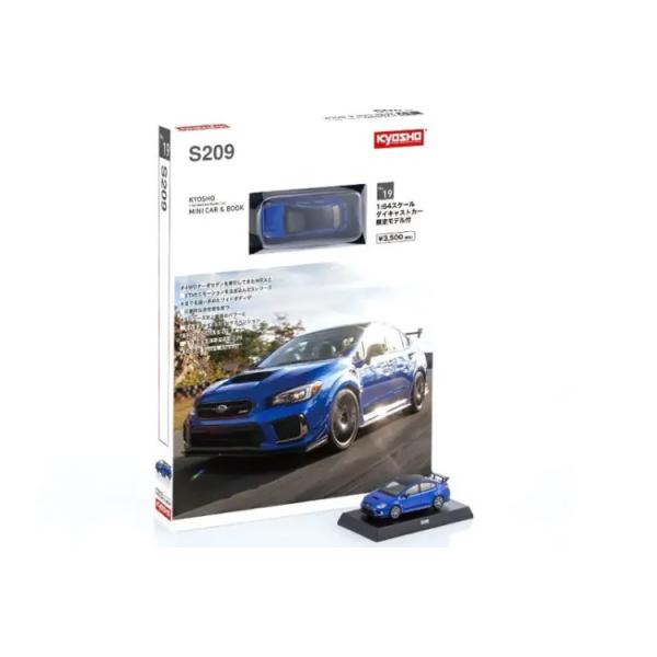 京商 1/64 ミニカー & ブック スバル WRX S209 Kyosho 1:64 MINI CAR
