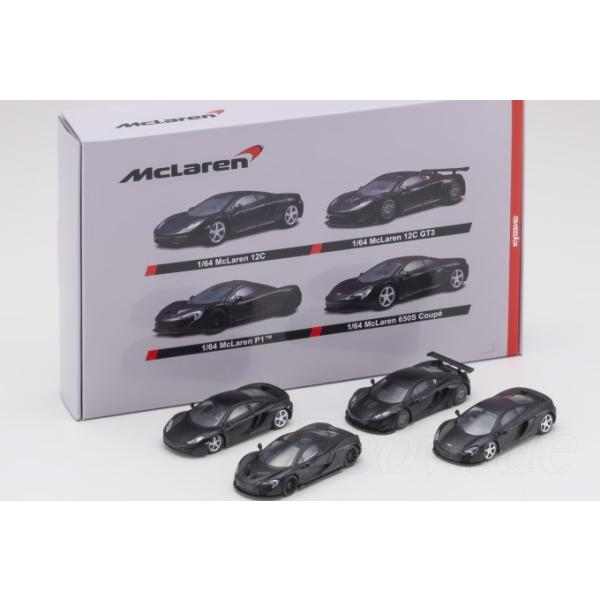 京商 1/64 マクラーレン 4種セット マットブラック MP4-12C GT3 京商 1/64 マクラーレン 4種セット マットブラック MP4-12C GT3