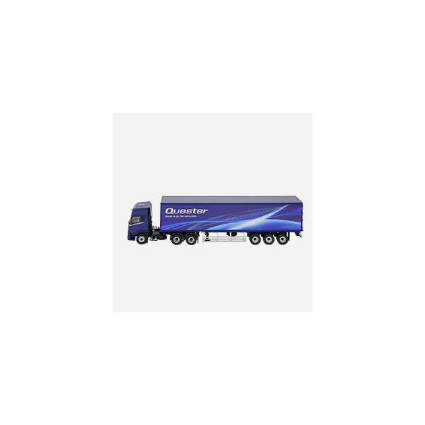 京商 UDトラックス特注 1/50 クエスター 6×4T トラクター + トレーラー 2022 UD TRUCKS Quester Tractor + Trailer