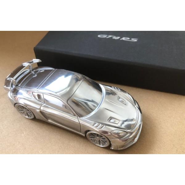 ポルシェ718ケイマンGT4RS ペーパーウェイト メタルカー【希少】新品 ポルシェ特注 1/43 ポルシェ 718 ケイマン GT4 RS 982