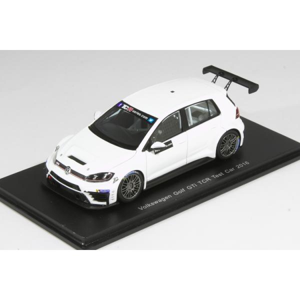 自動車 VolkswagenGolf GTI TCRTest Car 2016 1/43 スパーク 1/43 VW ゴルフ 7 GTI TCR テストカー 2016 ホワイト