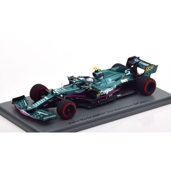 スパーク　アストンマーチンF1 AMR21 ベッテル　アズルバイジャンGP Aston Martin F1 AMR21 #5 Sebastian Vettel 2nd Azerbaijan GP 2021 1