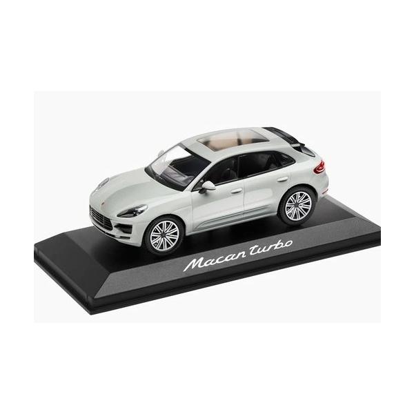 【極美品】ミニチャンプス1/43ミニカーポルシェ　マカンturboライトグレー ミニチャンプス 1/43 ポルシェ マカン ターボ 2018 ライトグレー