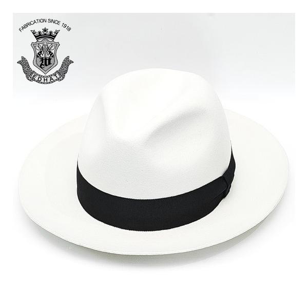 中折れハット メンズ つば広 ウール フェルト ハット EDO HAT 中折れハット メンズ つば広 ウール フェルト ハット EDO HAT