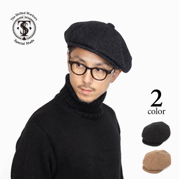 【良品】RRL ハンチング キャスケット 帽子 ウール ツイード rep-hat_sw084