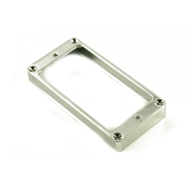WD MUSIC METAL HUMBUCKER RING HIGH FLAT - CHROME メタルエスカッション フラットトップ ブリッジ用 クローム