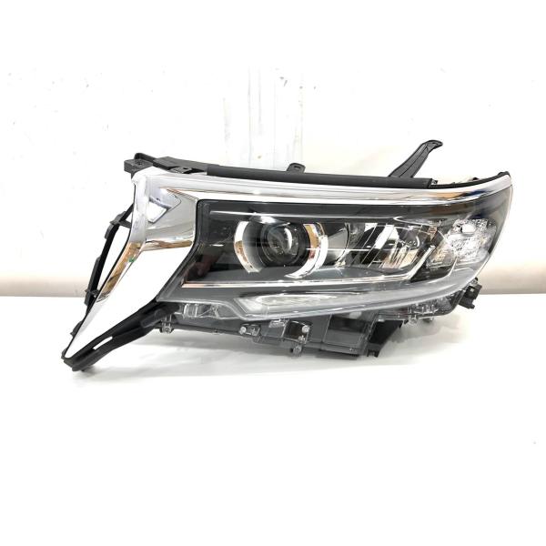 純正 ランドクルーザープラド 150系 後期 LEDヘッドライト 60-262 割れ無し】トヨタ 150 ランドクルーザープラド 後期 純正 LED