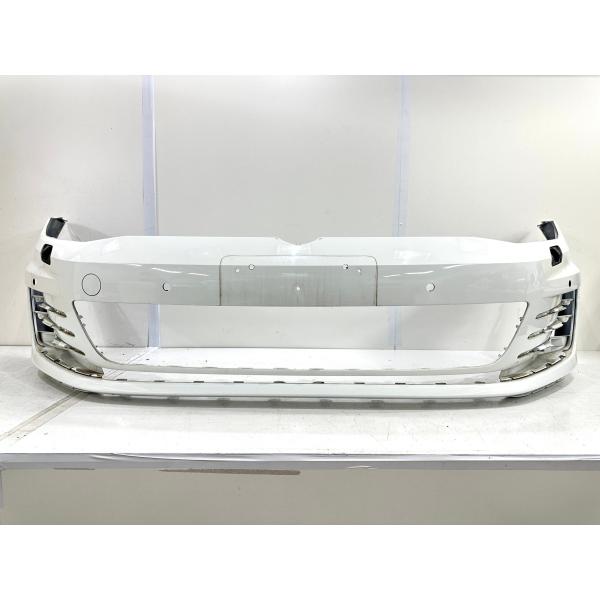 VWフォルクスワーゲン ゴルフ7 5G 純正フロントバンパー 白ソリッド