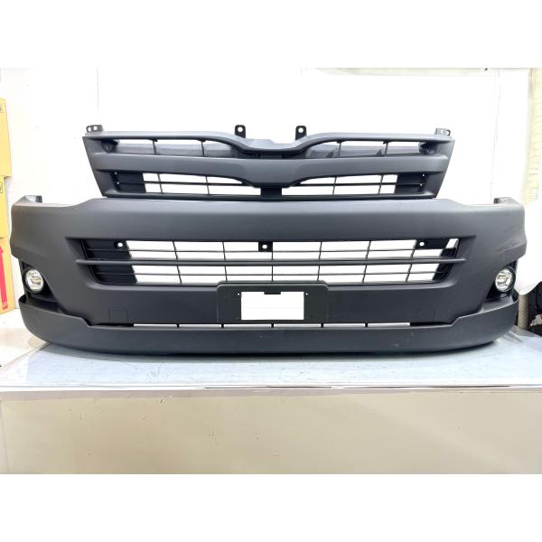 200系 ハイエース 3型 ワイド 純正フロントバンパー・GIBSONスポイラー