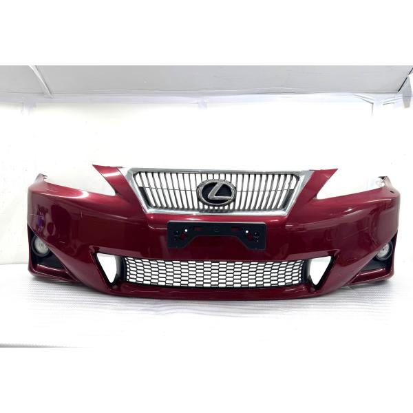 レクサス IS GSE20 後期 純正 フロントバンパー 52119-53660 赤メタ