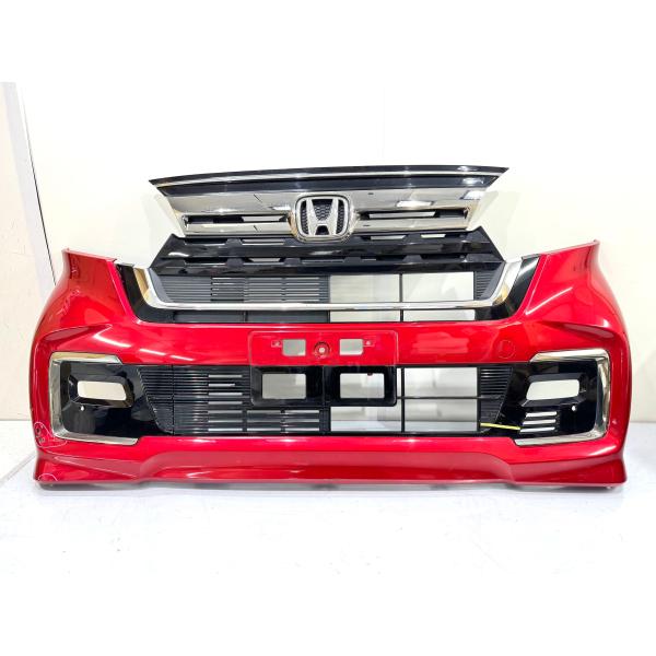 N-BOXカスタム JF3/JF4 後期 純正フロントバンパー 赤R565 71101-TTA