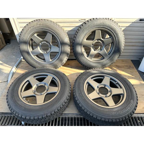 良品・社外】ジムニー 175/80R16 16X5.5JJ ET20 純正アルミホイール