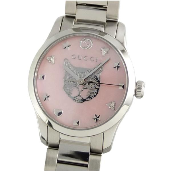 美品 グッチ Gタイムレス ピンクシェル YA1265013 126.5 グッチ GUCCI Gタイムレス YA1265013 126.5 クォーツ ピンク