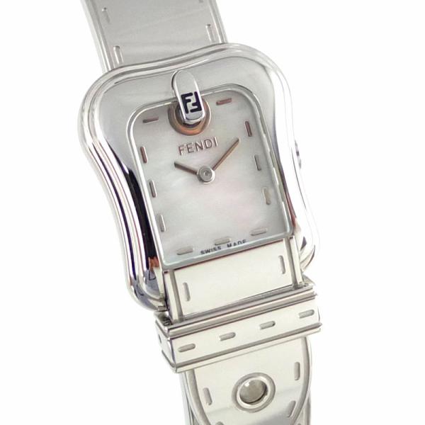 フェンディ FENDI 3800L クォーツ ピンクシェル文字盤 レディース