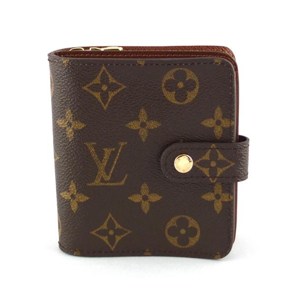 ルイ ヴィトン LOUIS VUITTON コンパクト ジップ M61667 二つ折り財布