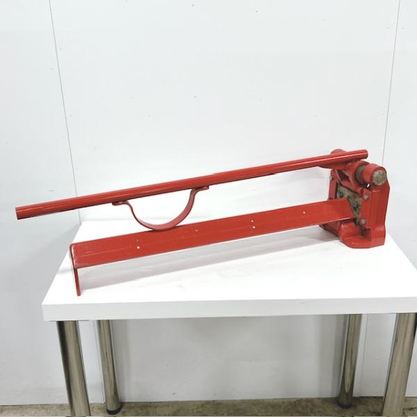 アングルカッター 冷延鋼板 L型アングル 切断機 手動式 台湾製 Lアングル　移動式 中古】アングルカッター 冷延鋼板 L型アングル 切断機 手動式 台湾製