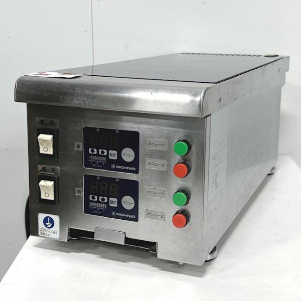 【中古】NICHIWA/ニチワ 業務用 IH調理器 業務用コンロ 卓上型 2連タイプ MIR-1.65WT-N1SP W230×D600×H220(mm) 2020年製