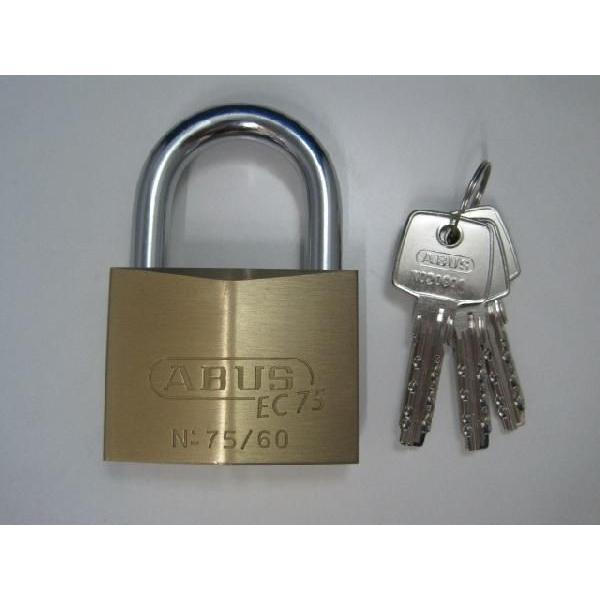 【2個セット】ABUS 真鍮南京錠 BPEC75/60 KD ABUS 真鍮南京錠 BPEC75/60 KD ディンプルシリンダー バラ番