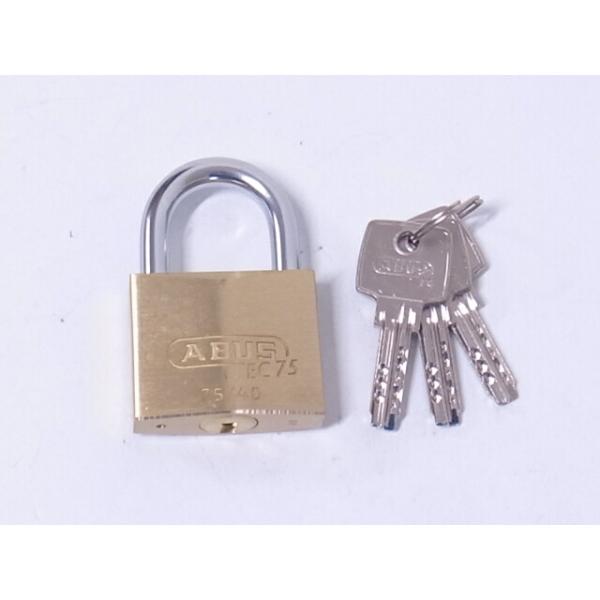 ABUS(アバス)　真鍮南京錠ディンプルキータイプ40ミリ　同一（KA7347番）☆☆ABUS アバス☆EC75 真鍮ディンプル南京錠☆ABUS アバス☆☆