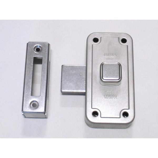 ミワロックNDZ-3（内締り錠） ストライク付 扉厚25〜66ミリミワ MIWA