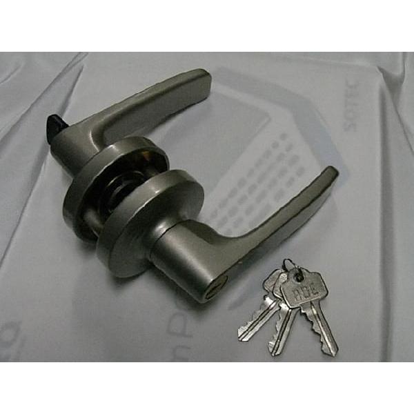 AGE123取替錠レバーハンドルセット CL-123 シルバー色 AGE ヒナカ