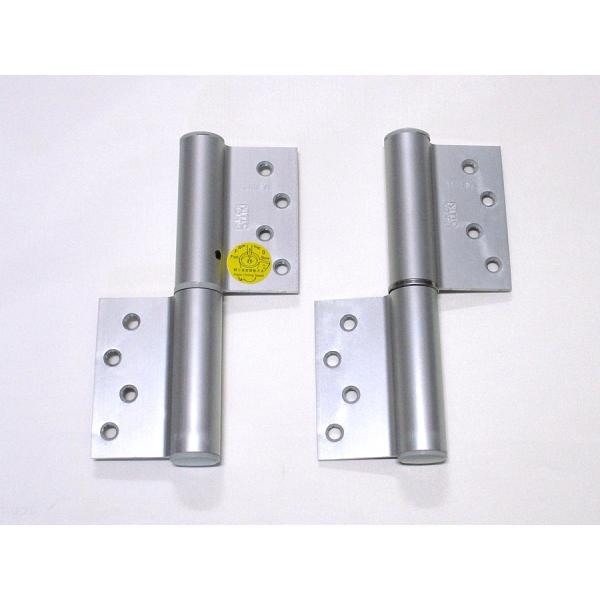 デンセイオートヒンジ1111SL ストップ付左勝手シルバー色 日東工器