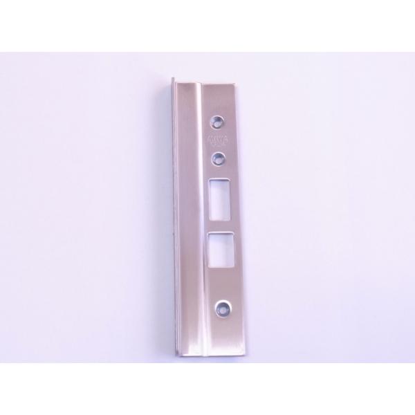 ミワロック13LA用段付Lフロント(3つ穴タイプ） 左勝手用シルバー色 (外側から見て蝶番が左、レバーハンドルが右) ☆☆MIWA ミワ 美和☆ LA DA フロント☆