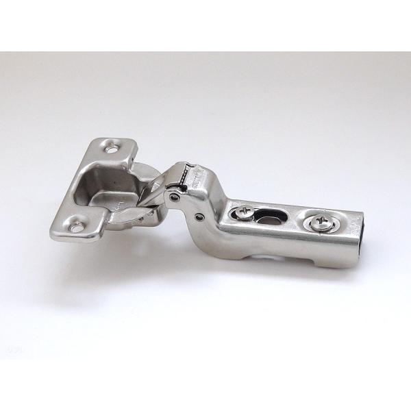 スガツネ(LAMP)のワンタッチスライド丁番「230-C26/0T」です。93°開き。インセット。●扉の三次元調整ができます。（前後±2.5mm、上下±3mm、かぶせ[左右]+0mm、-4mm）