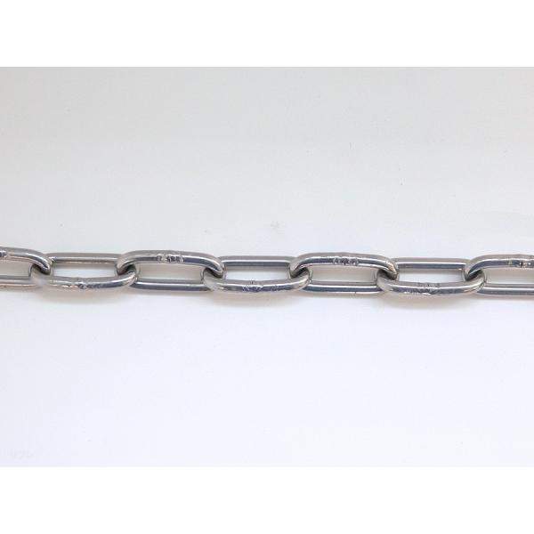 SUS304 ステンレスチェーン 小判鎖 4mm ST-4（メートル売りです）